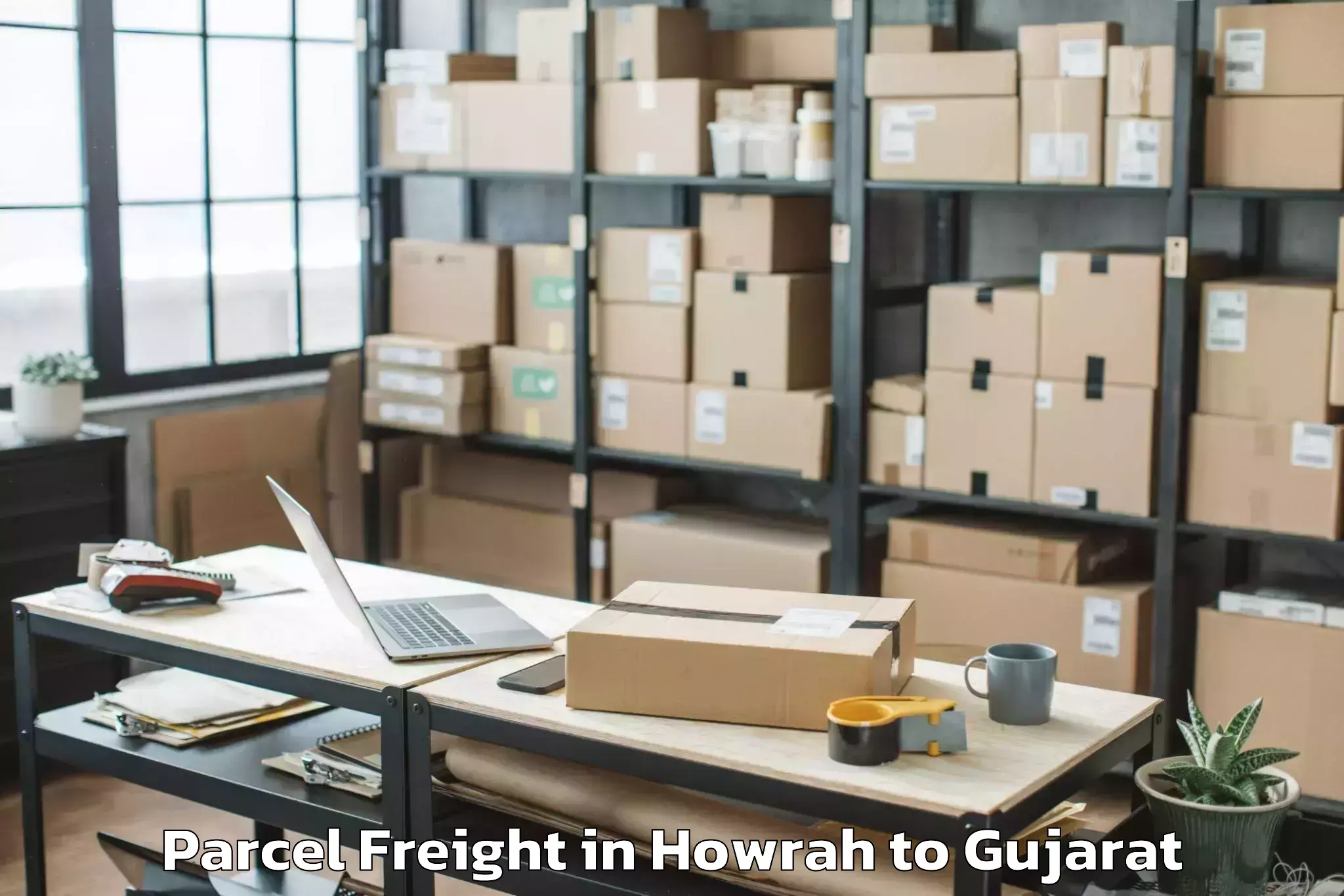 Book Howrah to Gadhada Parcel Freight